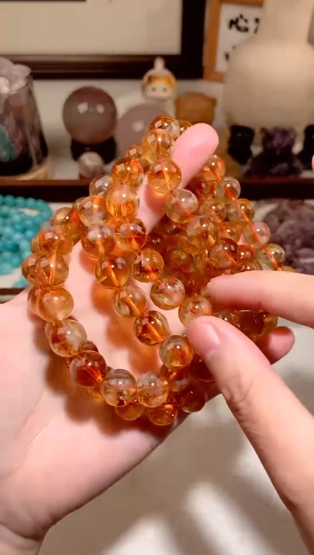 水晶手串未镶嵌黄塔晶手串 约11mm 多样性发一