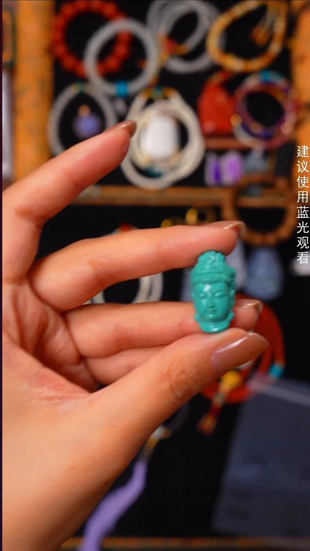 未镶嵌绿松石吊坠(不含链)上**～见山文玩珠宝回血