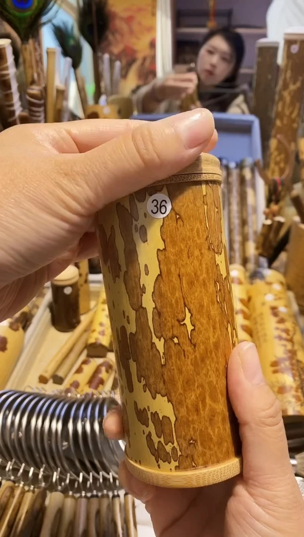 慢**生梅妃竹精品大茶叶罐一个