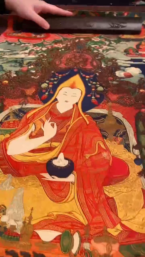 装裱画精美唐卡tk16028