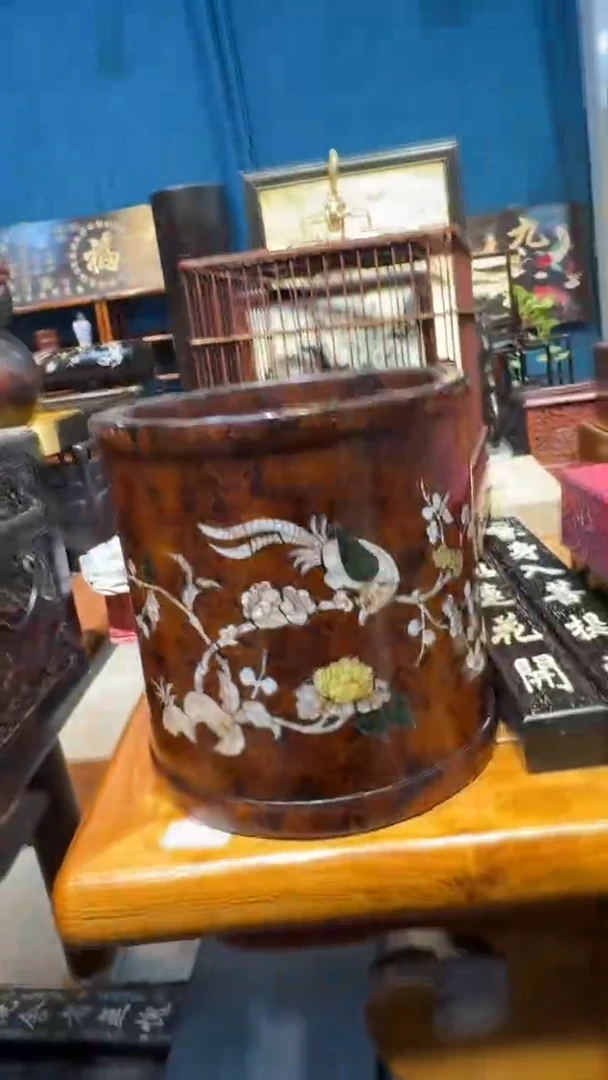 木高端镶嵌画缸00