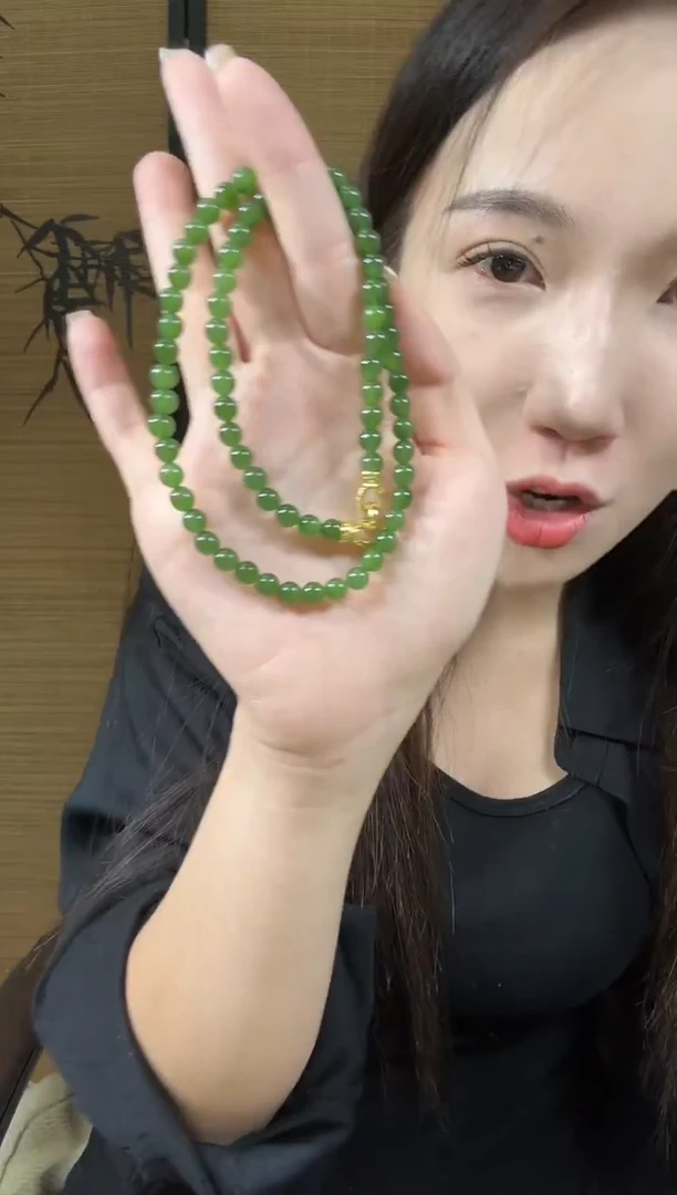 颈饰未镶嵌和田玉（碧玉）6无矿锁骨链