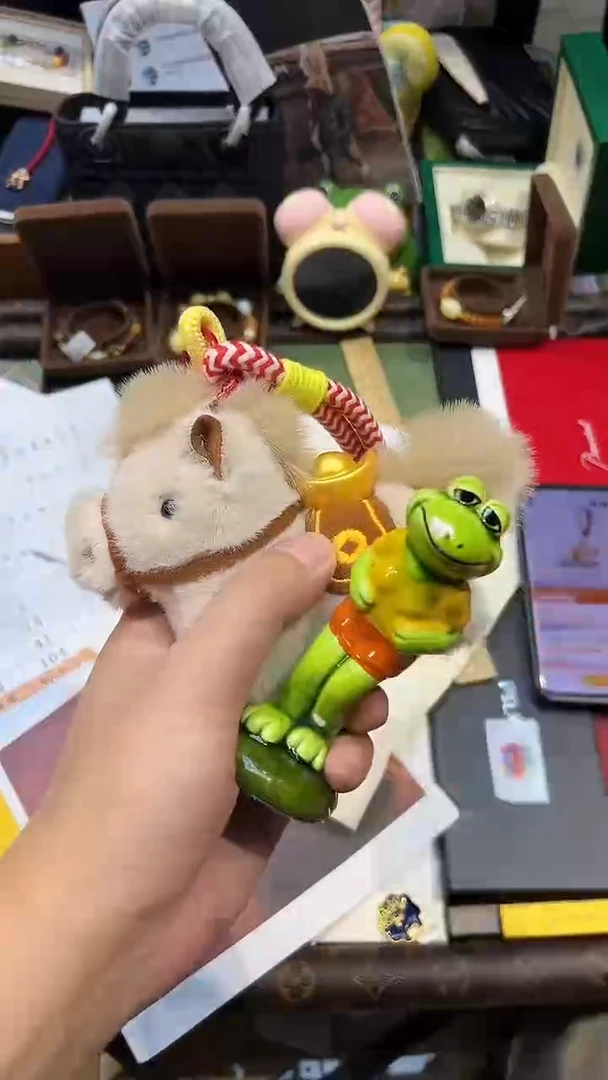 瓷片小马挂件·棕色..