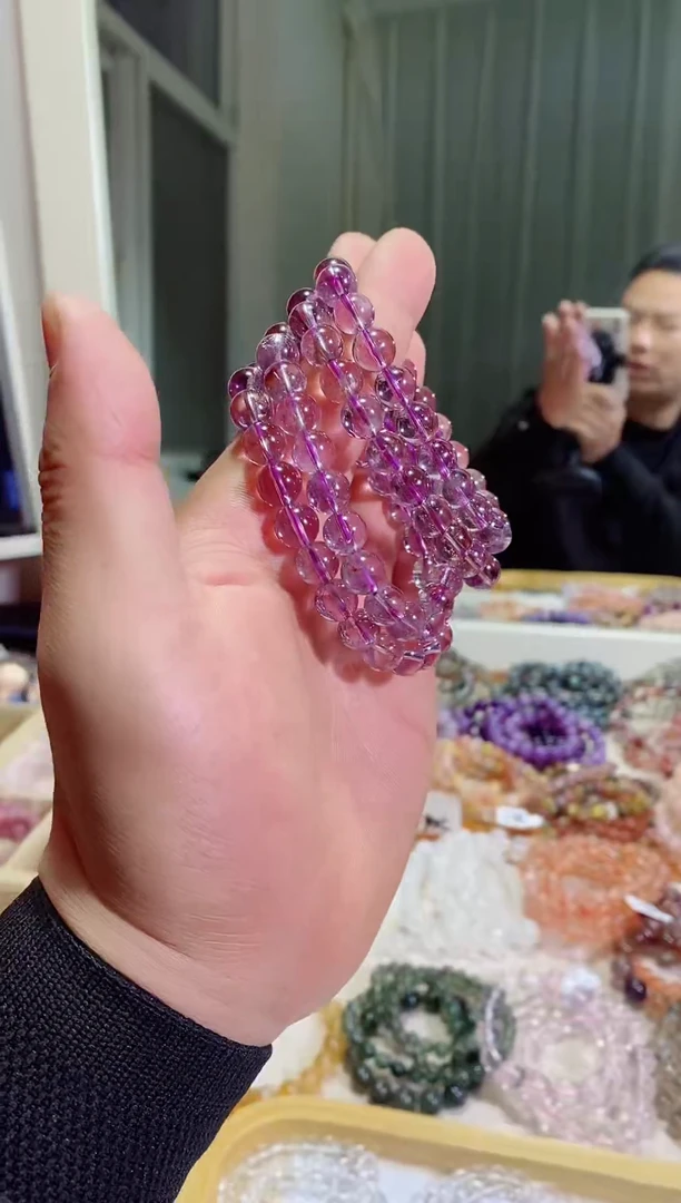 【闪购商品】紫晶手链未镶嵌巴西紫水晶9M+ (多样性发其一）