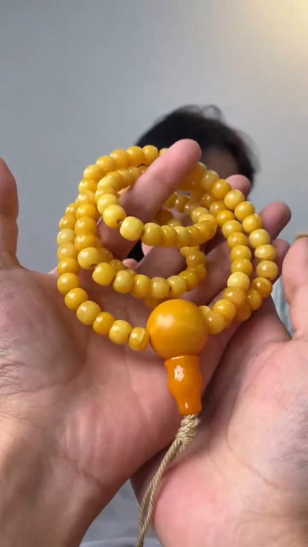 未镶嵌项链蜜蜡噶玛珠宝108珠