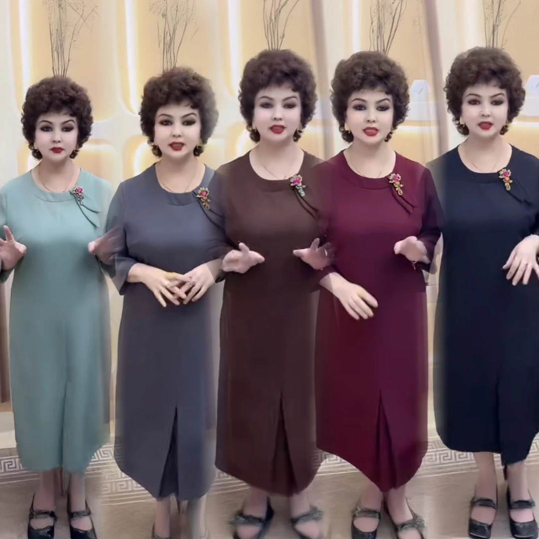 新款时尚网红大码女装连衣裙