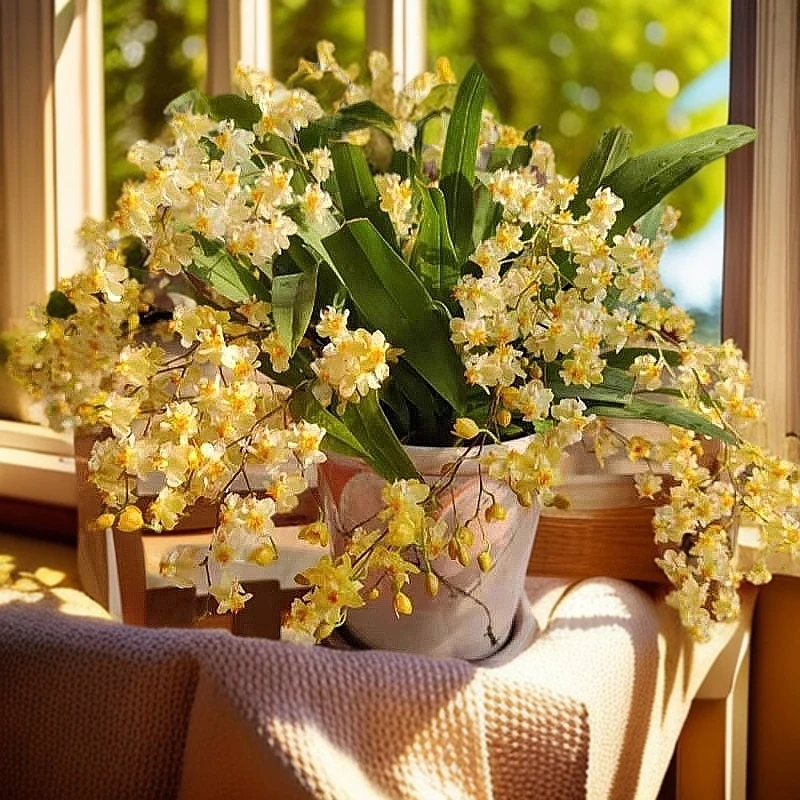 【直播专属】富贵金梦香兰文心兰带花剑花苞基地直发带懒人盆好养