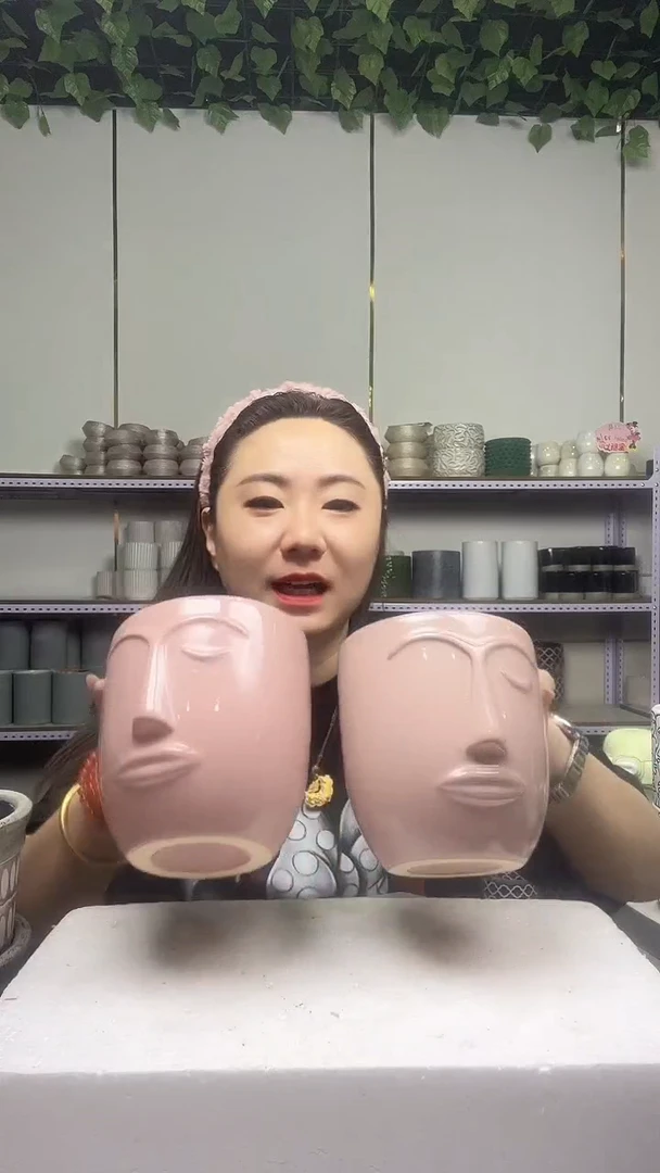 陶瓷花盆宽高11-12.5厘米