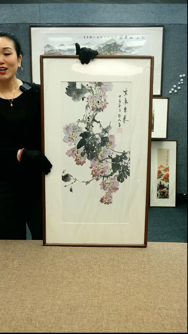 【闪购商品】国画52*92陈默如老师花鸟