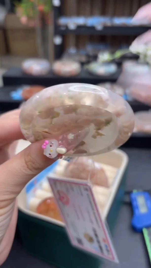 未镶嵌手镯石英质玉82(55圈赠送镯心)