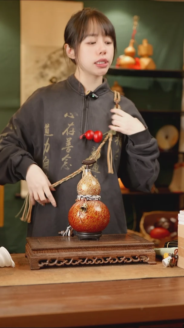 105号精品天然大漆酒葫芦一物一拍~