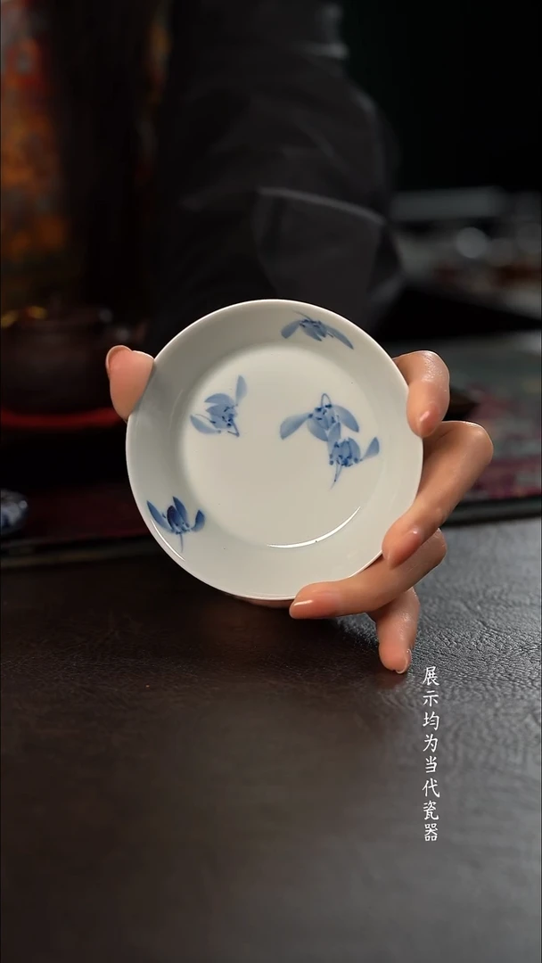 品遗HL兰花头直口小杯垫 随机