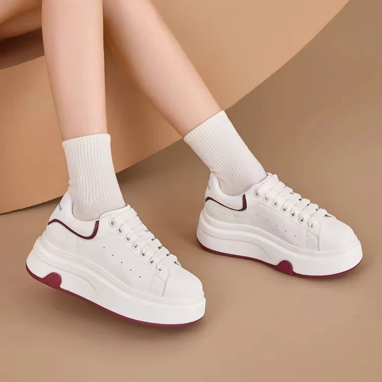 【新疆包邮】2024拼色百搭厚底休闲运动鞋小白鞋JX888