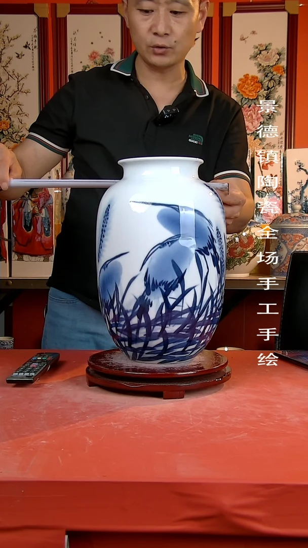 摆件景德镇陶瓷 手工手绘25