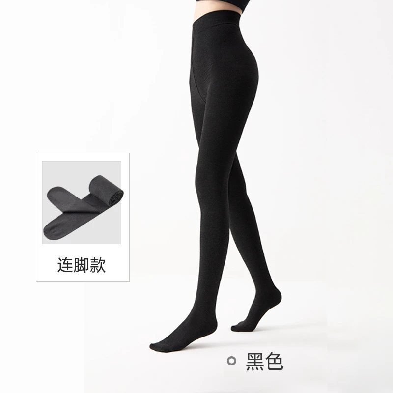 多肉竖条纹秋冬打底裤加绒加厚外穿微压收腹连裤袜1225AL2525