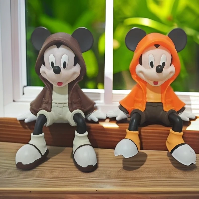 披风米奇咖橙套装电视柜装饰摆件高级感小众客厅落地玄关柜手办