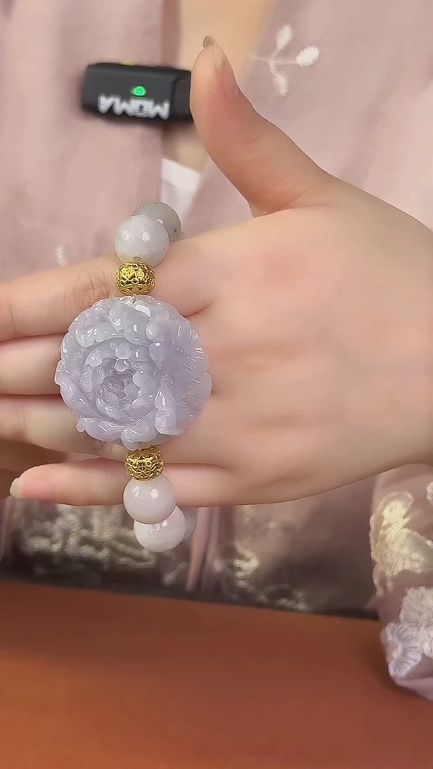 颈饰未镶嵌翡翠翡翠花朵手串