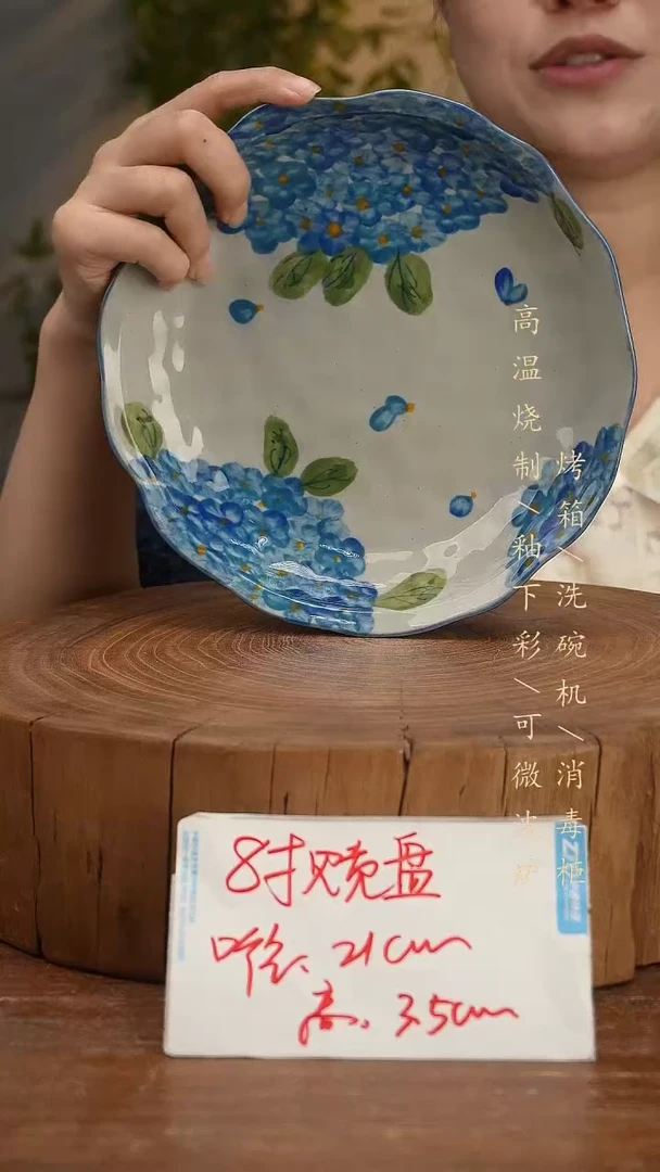 碗瓷景德镇手工手绘高温瓷釉下彩