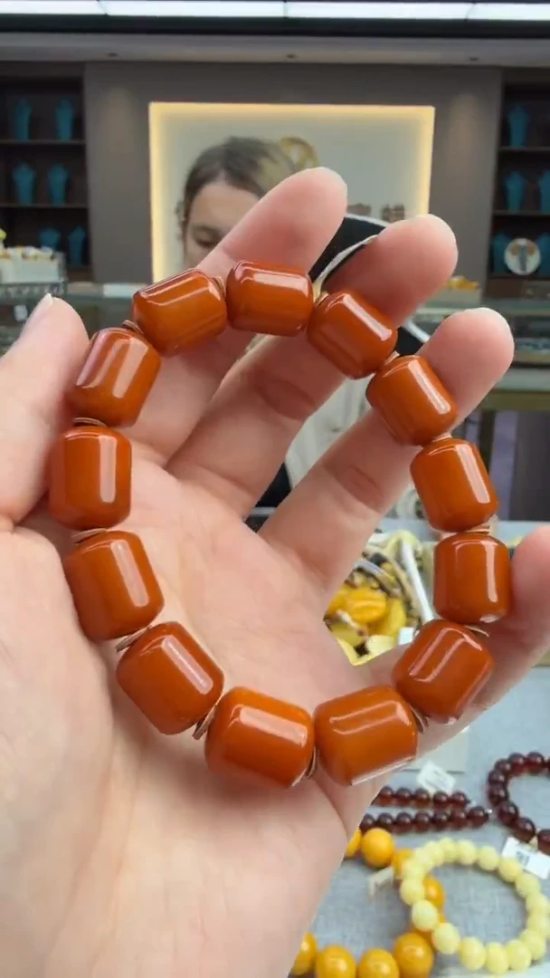 手链琥珀未镶嵌141秒拍号 假一罚三