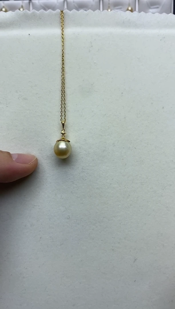 【闪购商品】海水珍珠吊坠(赠链)银S925镶嵌11-12mm