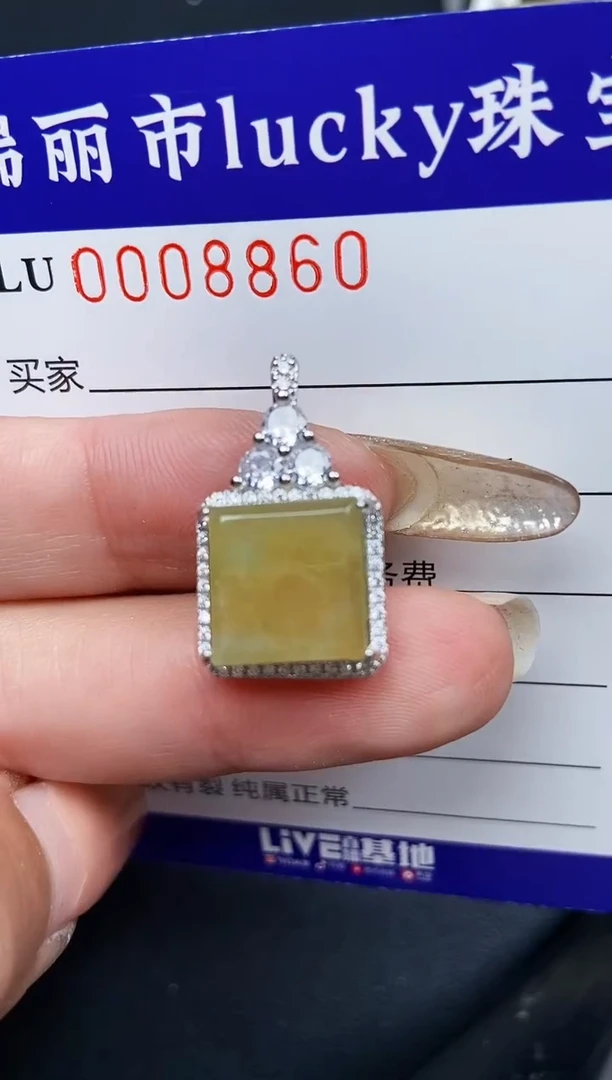 【闪购商品】翡翠颈饰银S925镶嵌8860