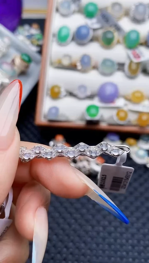 银S925镶嵌戒指翡翠2547