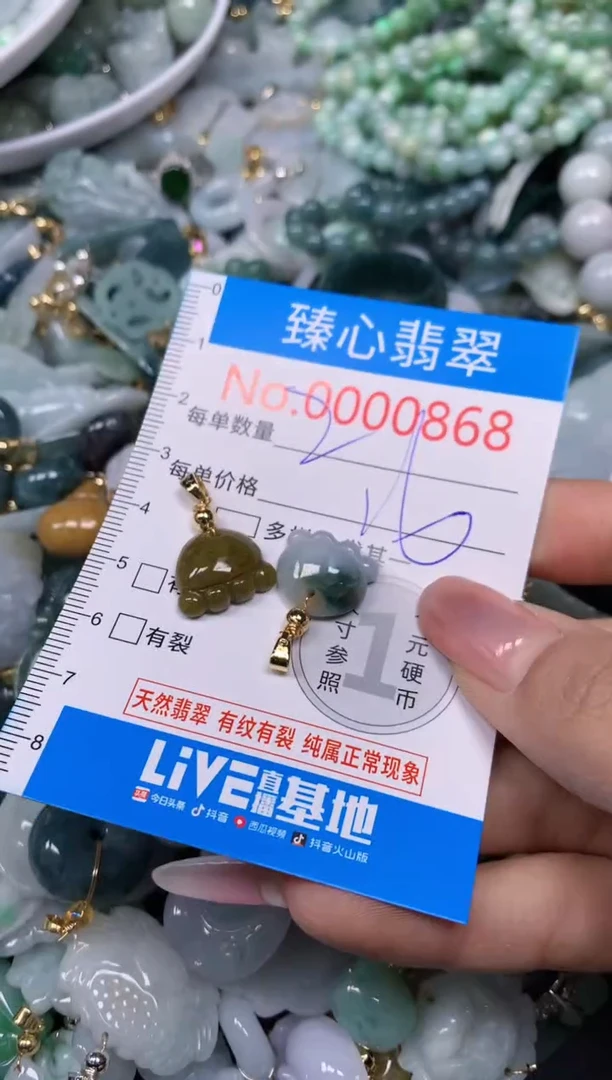 【闪购商品】翡翠颈饰未镶嵌含绳000868