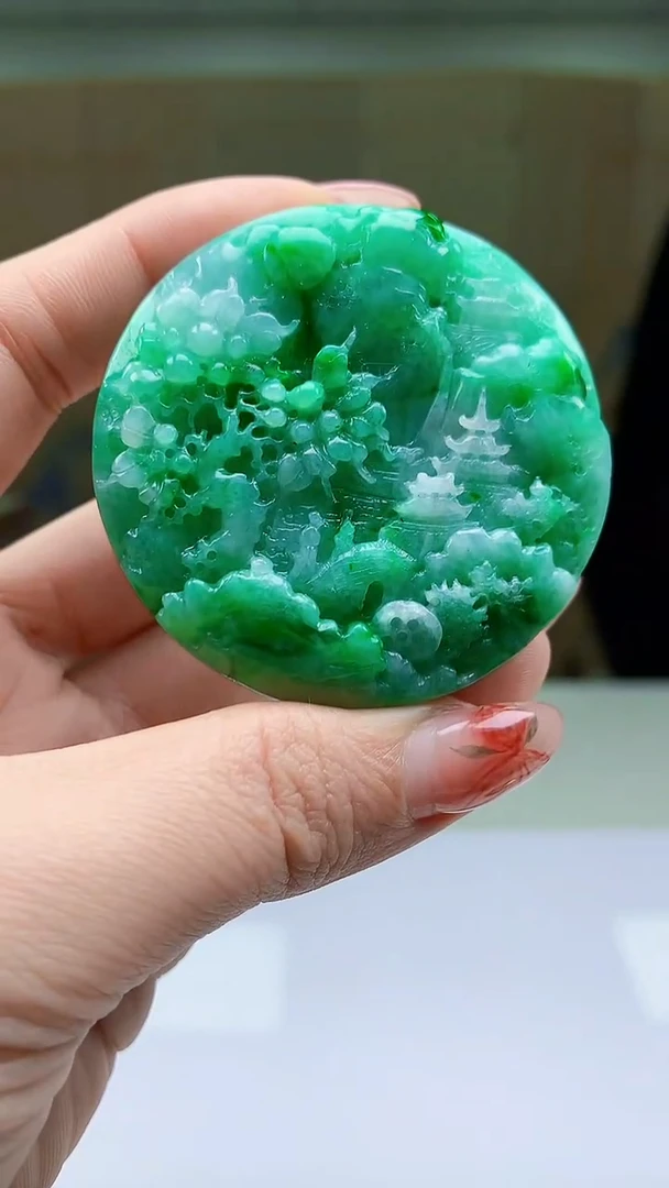 【闪购商品】定制翡翠未镶嵌4902ty-毛货挂件101