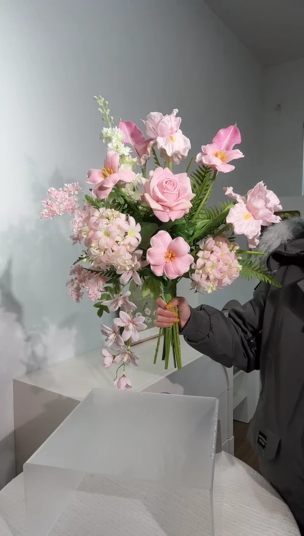 桃粉色花束（不含花瓶）双十一上新福利