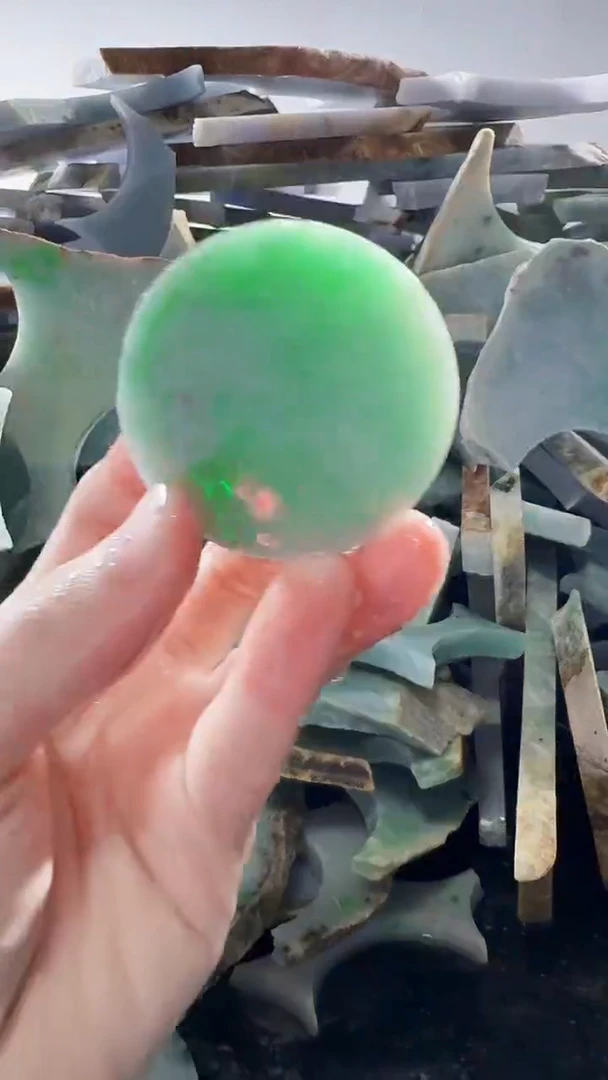 裸石翡翠缅甸翡翠A货文6635