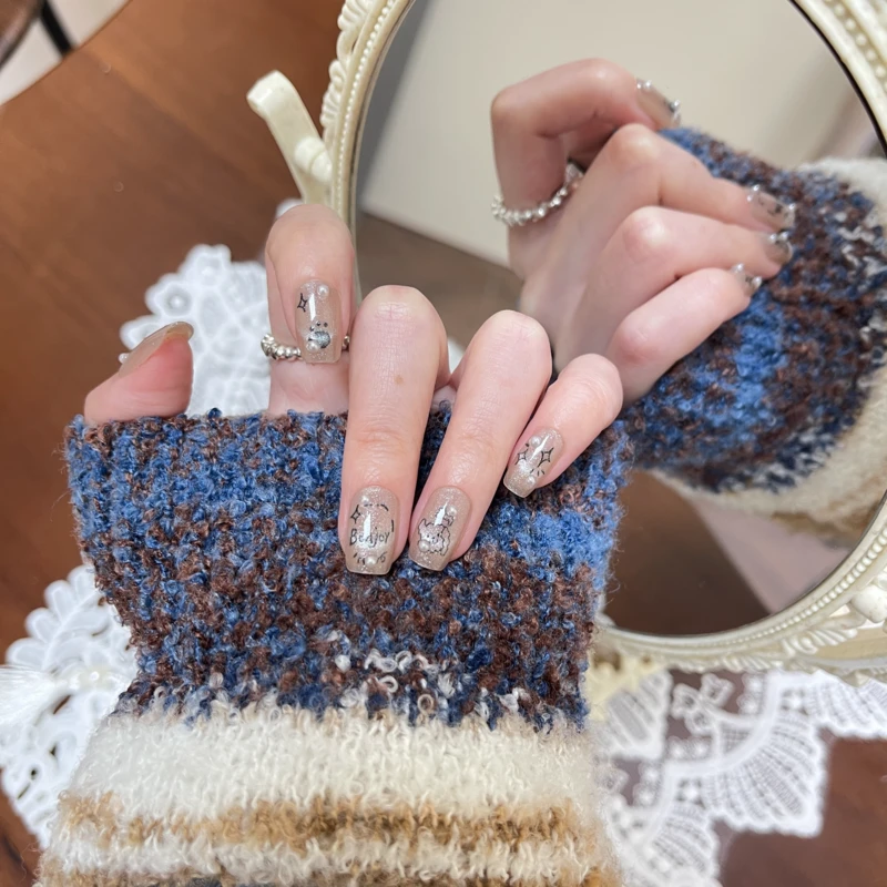 【10珍珠小狗】Thankokay-辛小七穿戴甲气质轻奢高级感美甲甲片