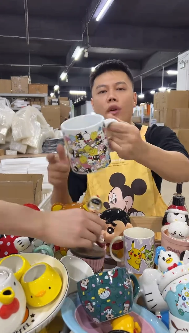 瓷片三利鸥合集马克杯