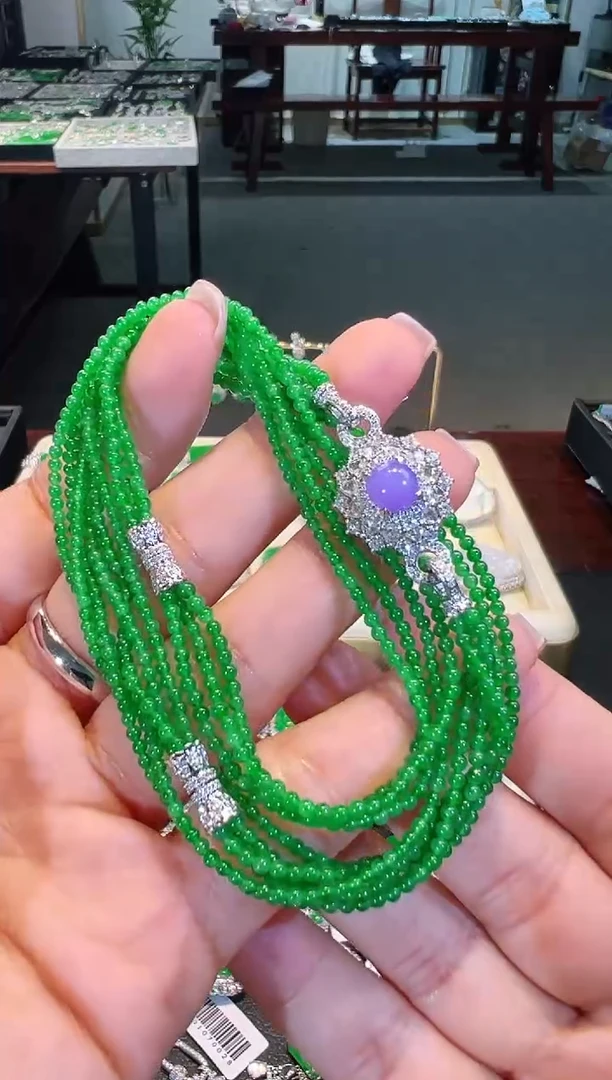 【闪购商品】翡翠颈饰18K金镶嵌两用款