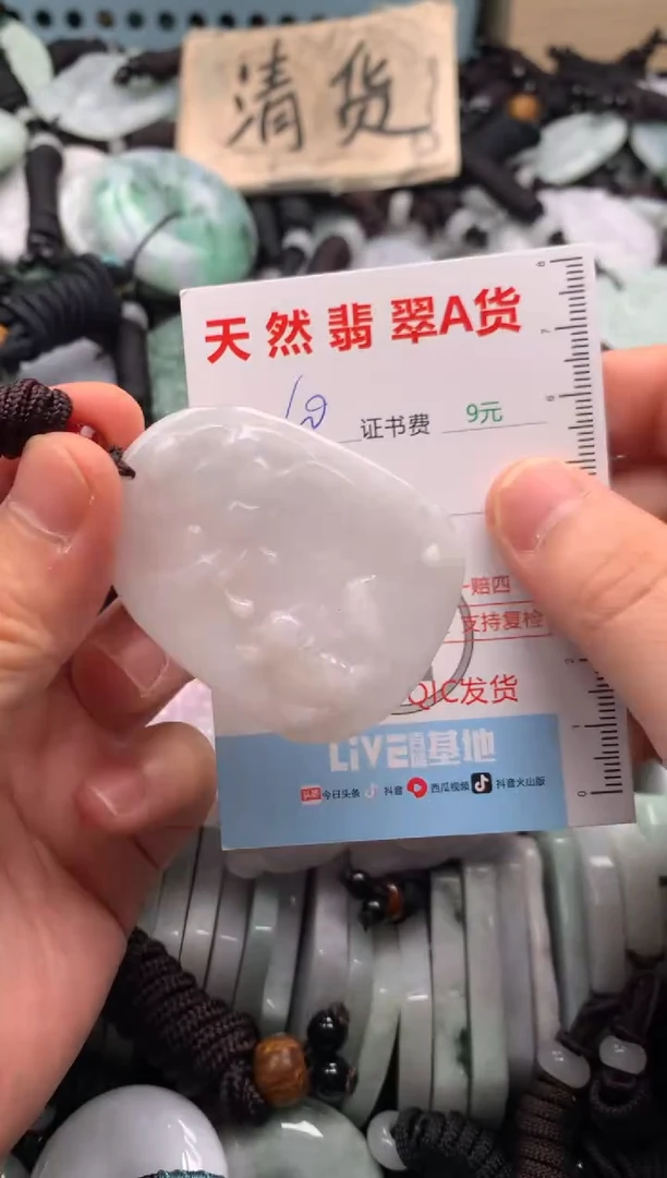 翡翠未镶嵌吊坠(不含链)1