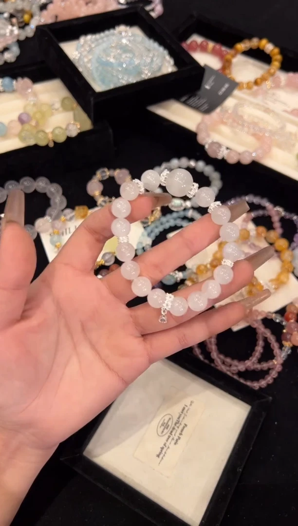 【闪购商品】水晶手链合金白幽灵手链x1370