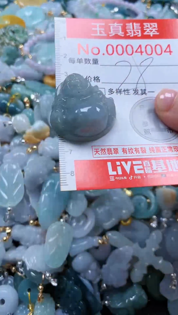 翡翠未镶嵌吊坠(不含链)4004