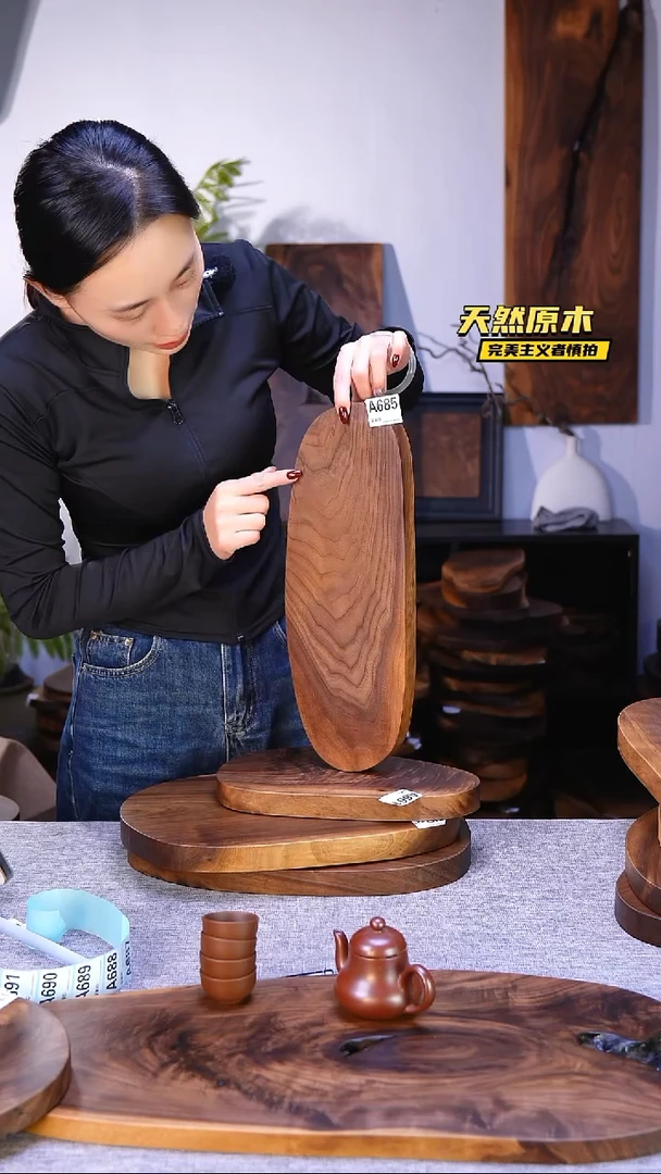 木北美黑胡桃原木.干裂疤结不属于商品质量问题完美主义者慎拍