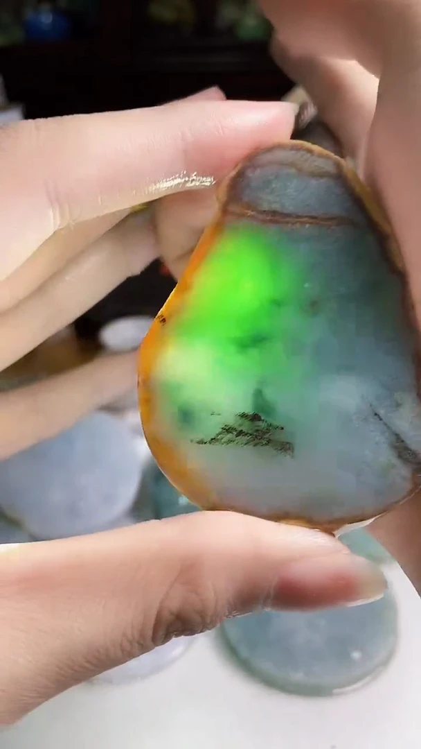 颈饰未镶嵌翡翠缅甸翡翠A货914