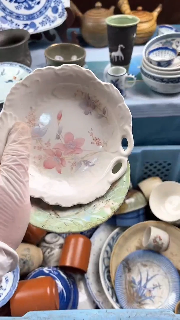 瓷片英歌瓷器满19.9包邮