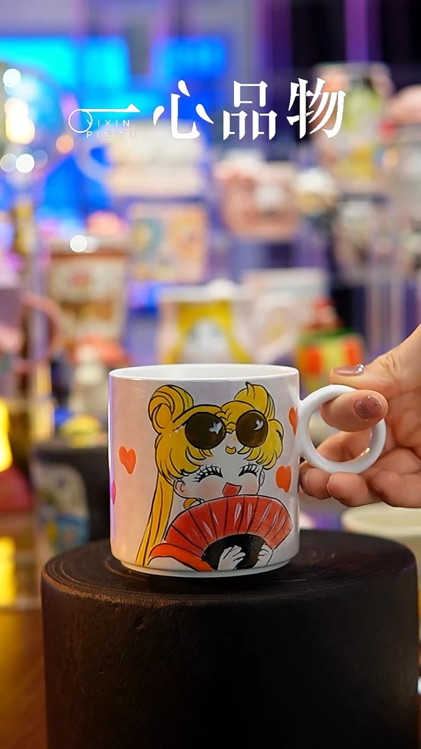 杯子瓷S004景德镇手工手绘杯子摆件