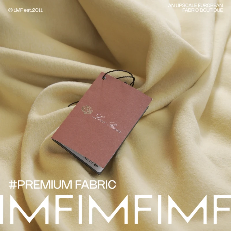 LP 羊绒 意大利直邮 羊毛羊绒混兔毛面料小鸡黄 宽155CM