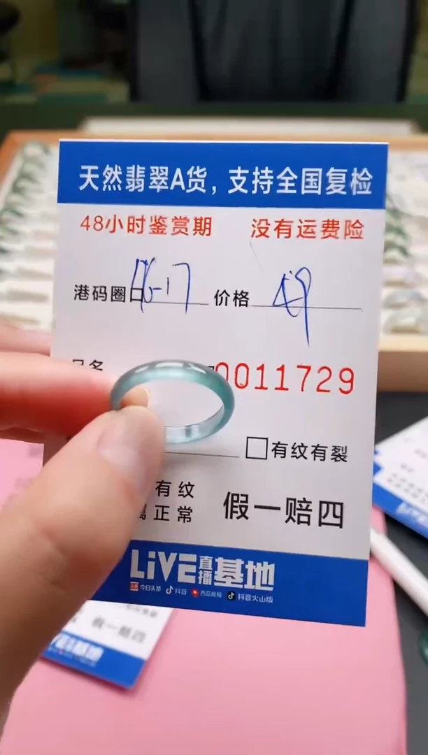 未镶嵌戒指翡翠1729