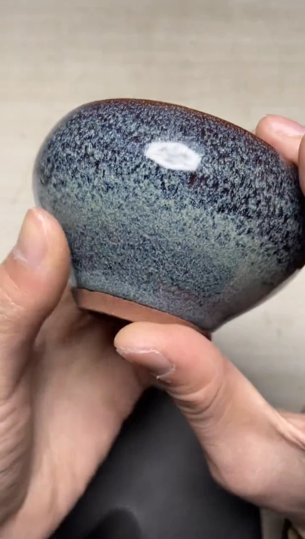 【闪购商品】茶盏名家金长兴建盏（带证书礼盒）15