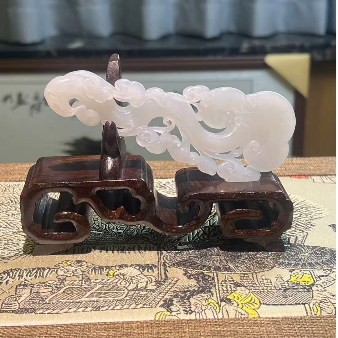 中御嘉拍卖-ZYJ-A-0702505-《冰心若兰》-和田玉摆件