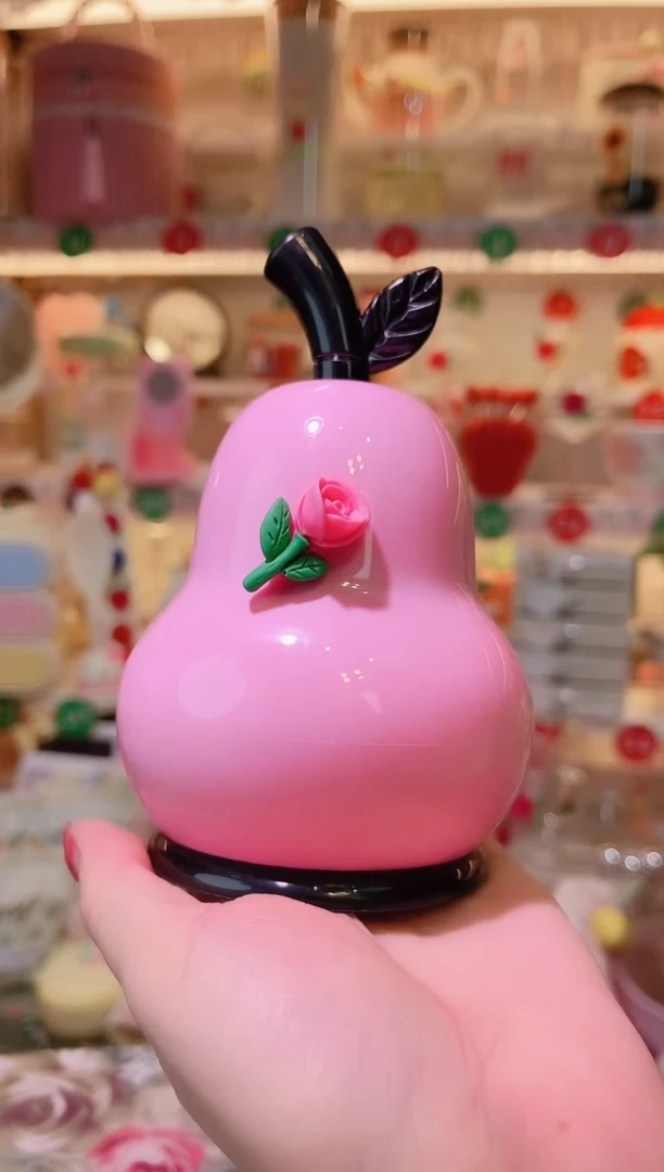 粉色鸭梨牙签罐——手工制作品质好！