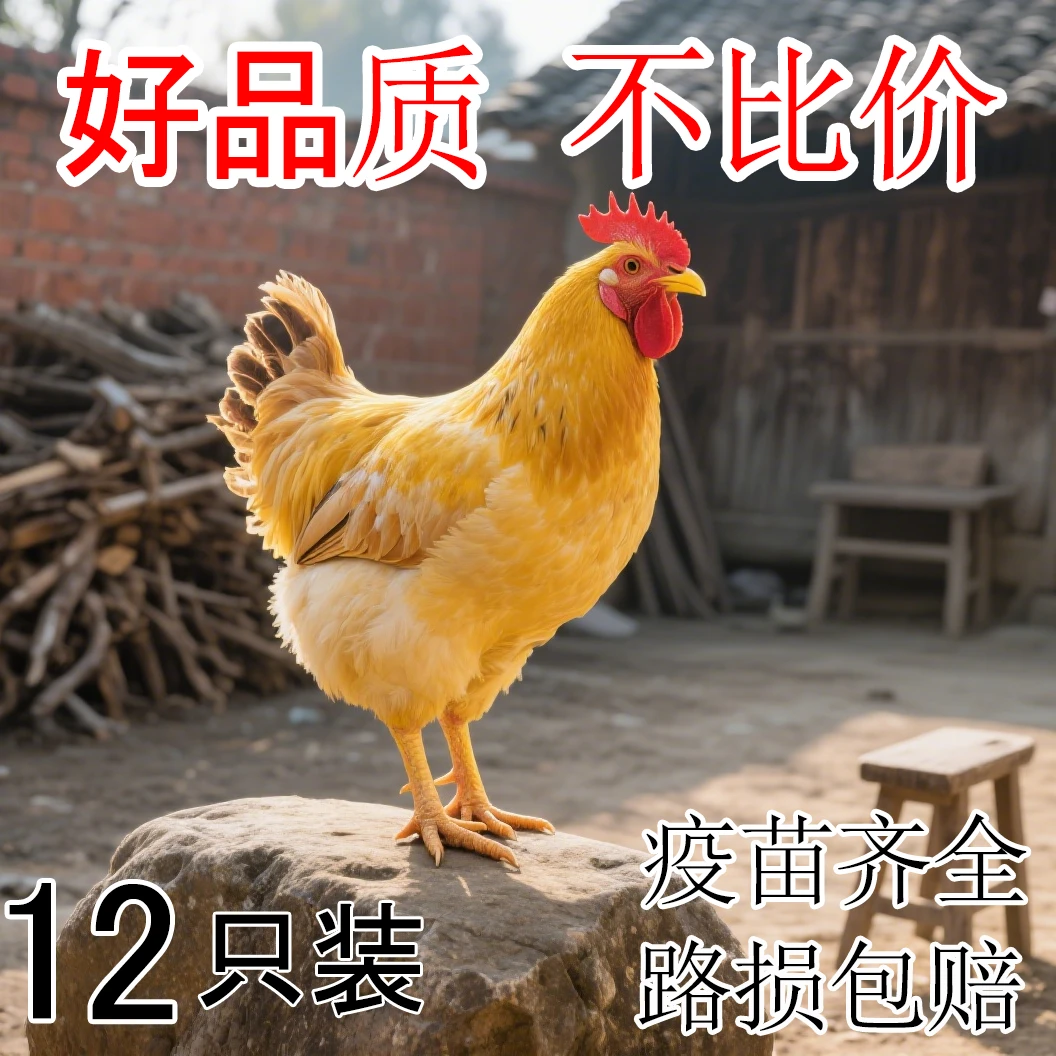 【活体】宠物鸡12只发货半斤左右发货Z