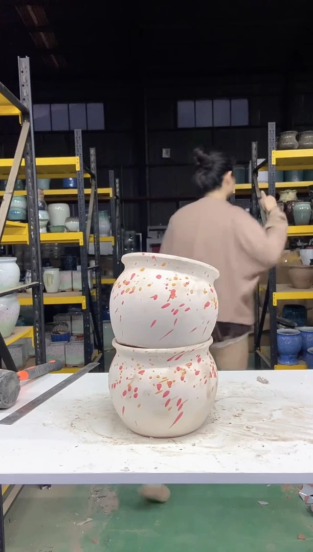 紫砂花盆宜兴紫砂粗陶花盆尺寸18*16