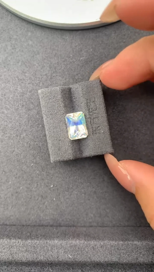月光石裸石3.3ct彩虹月光 FE 定制