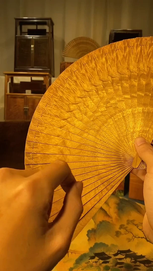 金丝楠帝王木苏扇 9