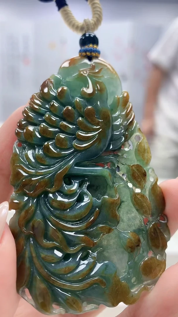 未镶嵌定制翡翠5028xx-毛货挂件62